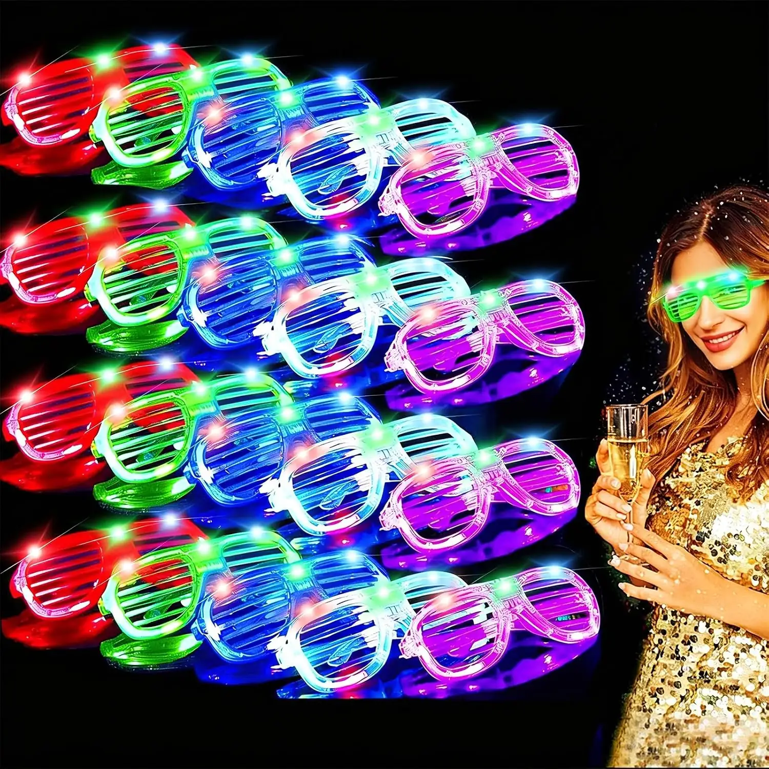 TURNMEON 20 Pack LED Glasses… — Photo 1