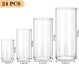 Fixwal 24 Pack Clear Glass… — Photo 2