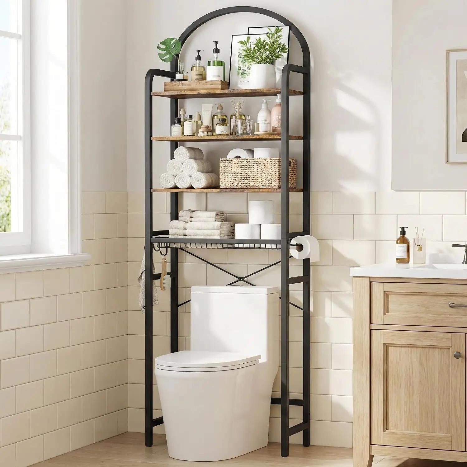 76" H Over-the-Toilet Storage Rack,… — Photo 1