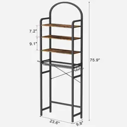 76" H Over-the-Toilet Storage Rack,… — Photo 2