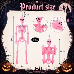 36" Pink Skeleton Decoration, Halloween… — Photo 2