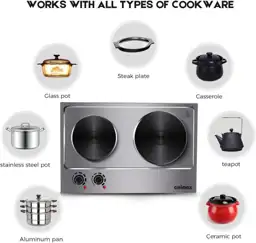 CUSIMAX 1800W Double Hot Plate,… — Photo 2