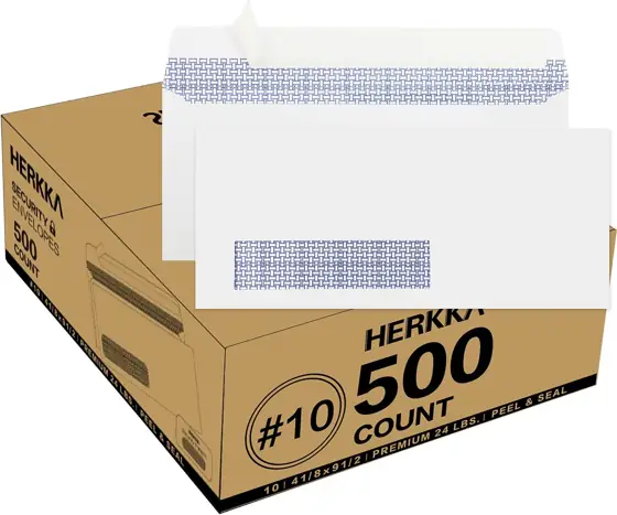 500 Pack #10 Self-Seal Envelopes… — Photo 1