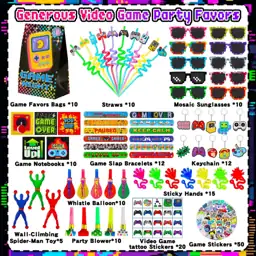 170 Pcs Video Game Party… — Photo 2