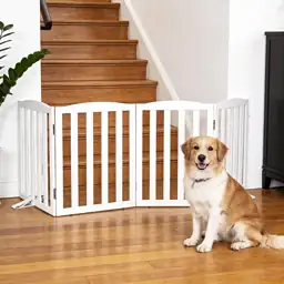Freestanding Indoor Dog Gate, Foldable… — Photo 2