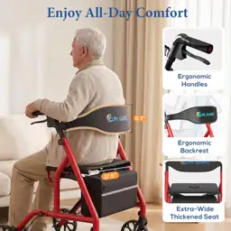 Foldable Rollator Walkers for Seniors… — Photo 2