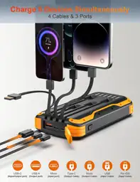 MINRISE Solar Power Bank 40000mAh,… — Photo 2