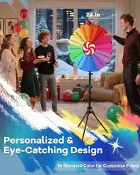 Spinning Prize Wheel with Adjustable… — Photo 2