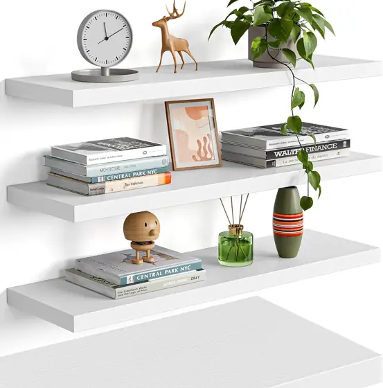 YUFLINX 23' White Floating Shelves… — Photo 1