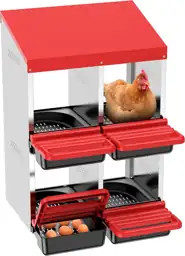 ZenxyHoC Two-Tier Chicken Nesting Box… — Photo 1