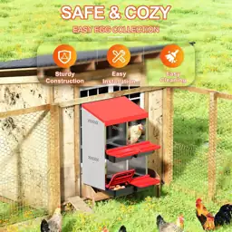 ZenxyHoC Two-Tier Chicken Nesting Box… — Photo 2