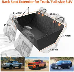 Back Seat Extender for Trucks,Hard… — Photo 2