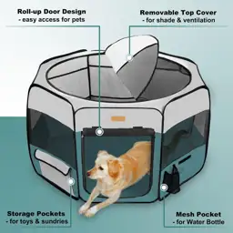 Akinerri Portable Dog Playpen, Foldable… — Photo 2