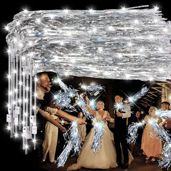 100 Pcs Wedding Wands Tinsel… — Photo 1