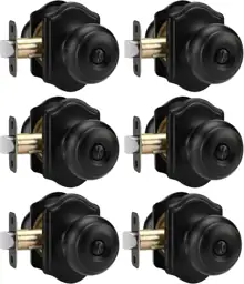 Goldenwarm Matte Black Door Knobs… — Photo 1