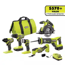ONE+ 18V Cordless 6-Tool Combo… — Photo 1