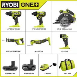 ONE+ 18V Cordless 6-Tool Combo… — Photo 2