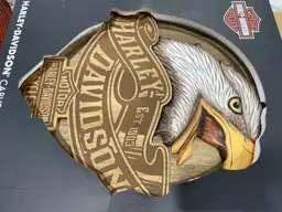Harley-Davidson Hand Carved Wood Eagle… — Photo 3