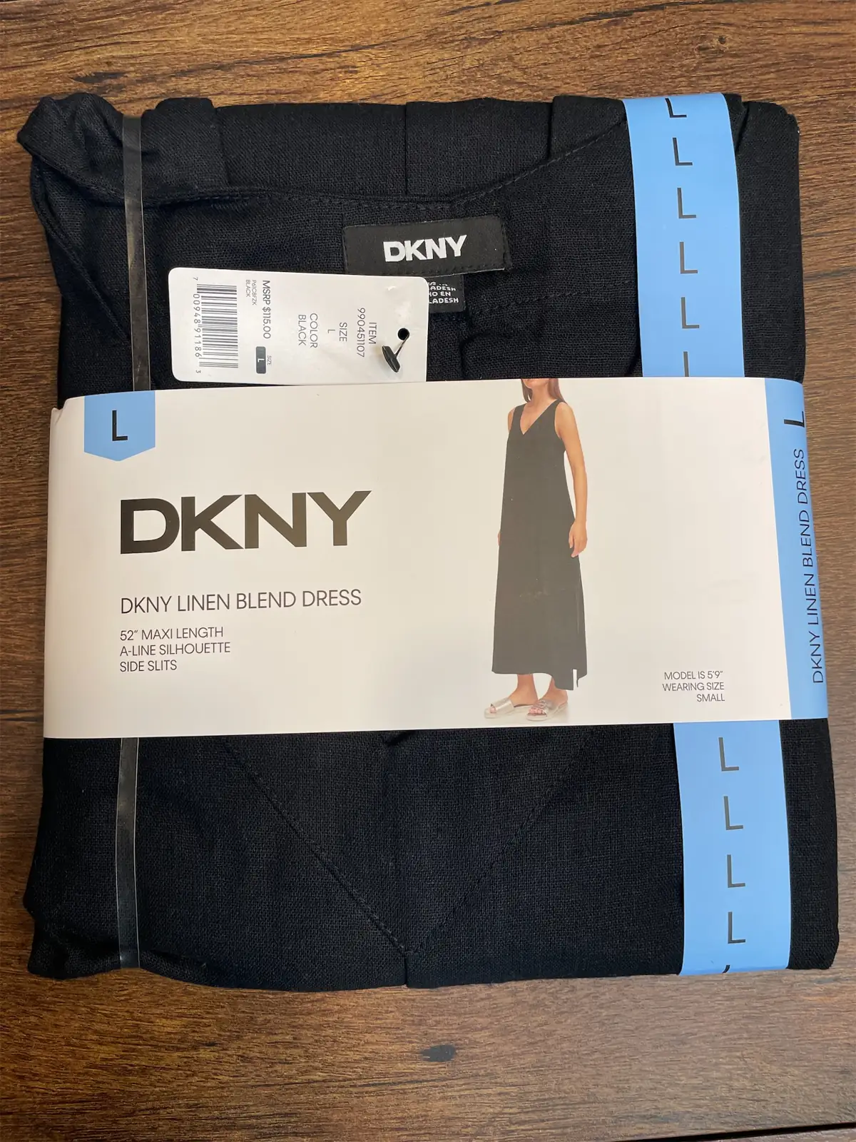 DKNY Linen Blend Dress — Photo 1
