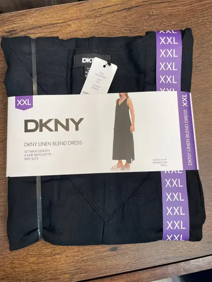 DKNY Linen Blend Dress — Photo 1