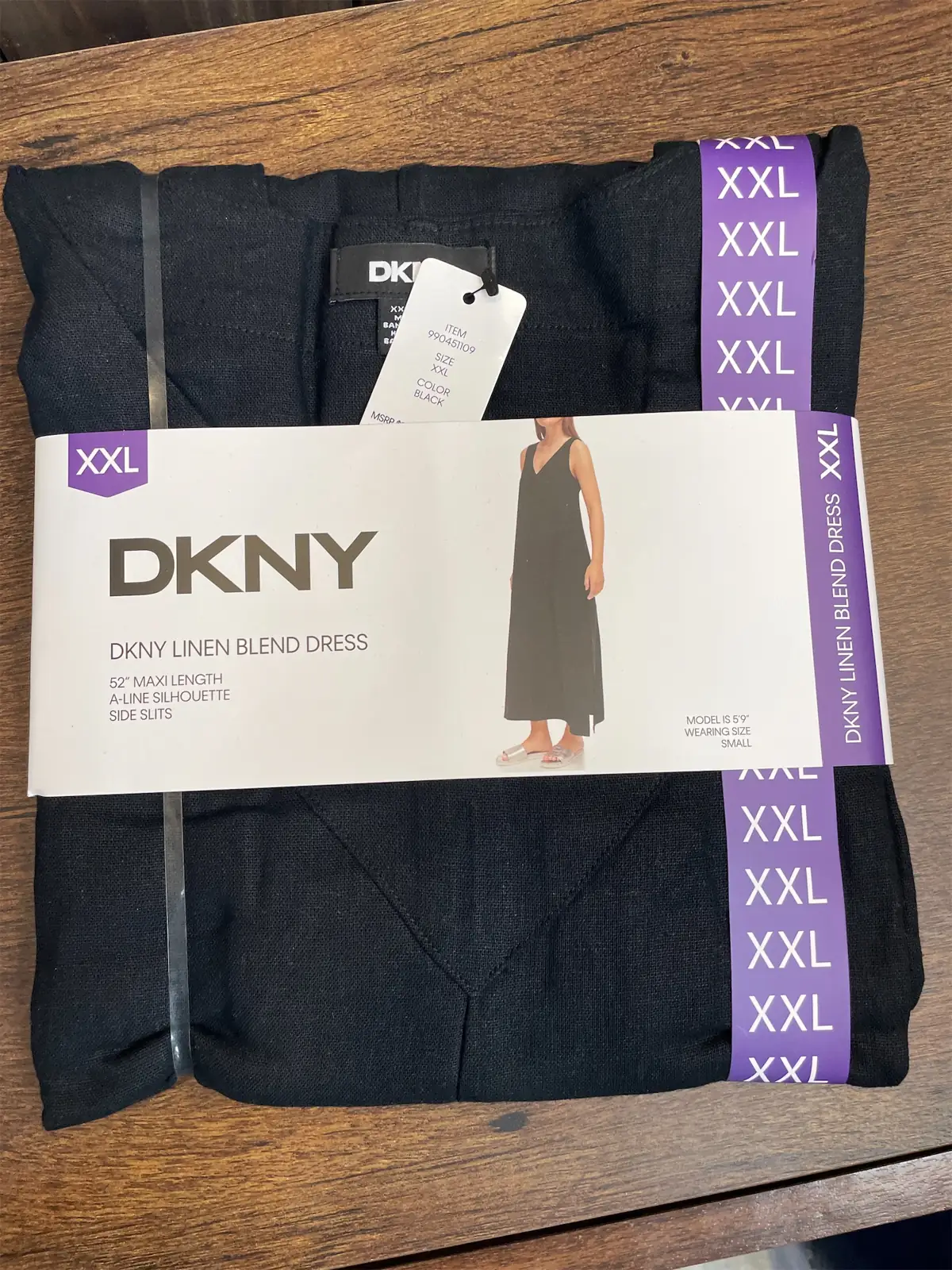 DKNY Linen Blend Dress — Photo 1