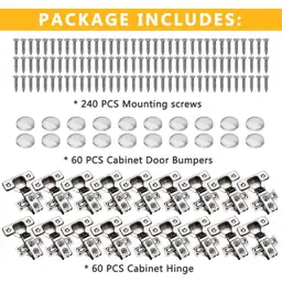 60-Pack Stainless Concealed Soft-Close Cabinet… — Photo 2