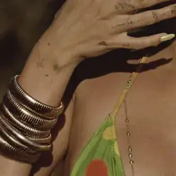 Chunky Gold Beaded Bangle Set… — Photo 2