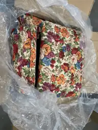 Beige Floral Line Upholstered Swivel… — Photo 3