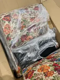Beige Floral Line Upholstered Swivel… — Photo 5