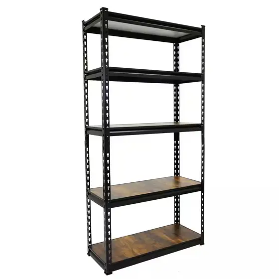 Black 5-Tier Boltless Height-Adjustable Garage… — Photo 1