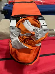 10'x10' Slant Leg Canopy (Orange) — Photo 2