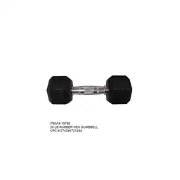 Weider 20lb Rubber Hex Dumbbell… — Photo 1