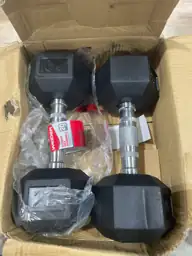 Weider 20lb Rubber Hex Dumbbell… — Photo 3