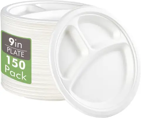 Vplus Compostable Paper Plates, 150… — Photo 1