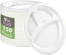 Vplus Compostable Paper Plates, 150… — Photo 1
