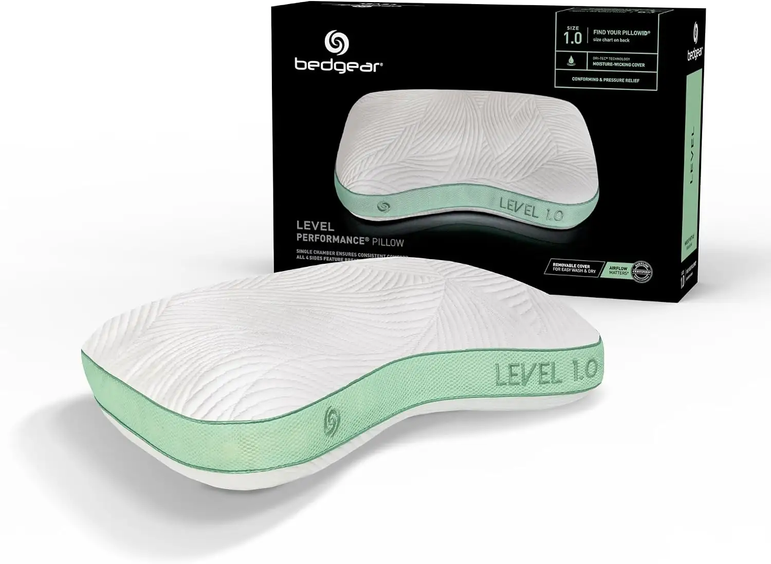 Bedgear Cuddle Performance Pillow, 1.0-Firm… — Photo 1