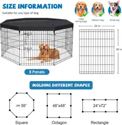 PEEKABOO Dog Playpen 30 Inch,… — Photo 2