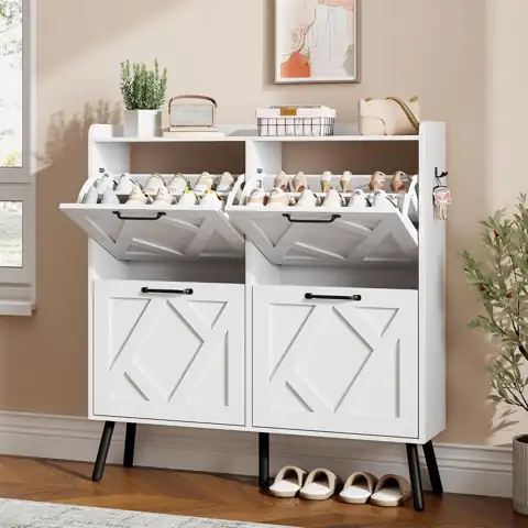 Nicetree 4-Drawer Freestanding Shoe Cabinet… — Photo 1
