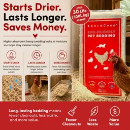 RentACoop Premium Hemp Bedding for… — Photo 2