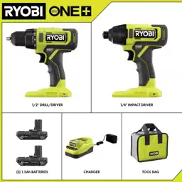 RYOBI ONE+ 18V Cordless 2-Tool… — Photo 2