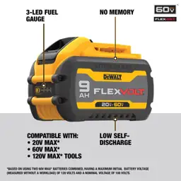 DeWalt 20V-60V MAX FLEXVOLT DCB609… — Photo 2