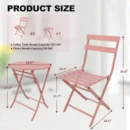 3 Piece Outdoor Premium Steel… — Photo 2