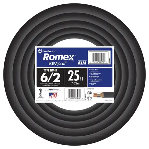 Southwire 25-ft 6/2 Romex SIMpull… — Photo 1