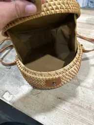 Boho Rattan Crossbody Bag, Handwoven… — Photo 4