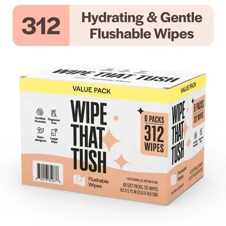 Wipe That Tush Flushable Wipes… — Photo 1