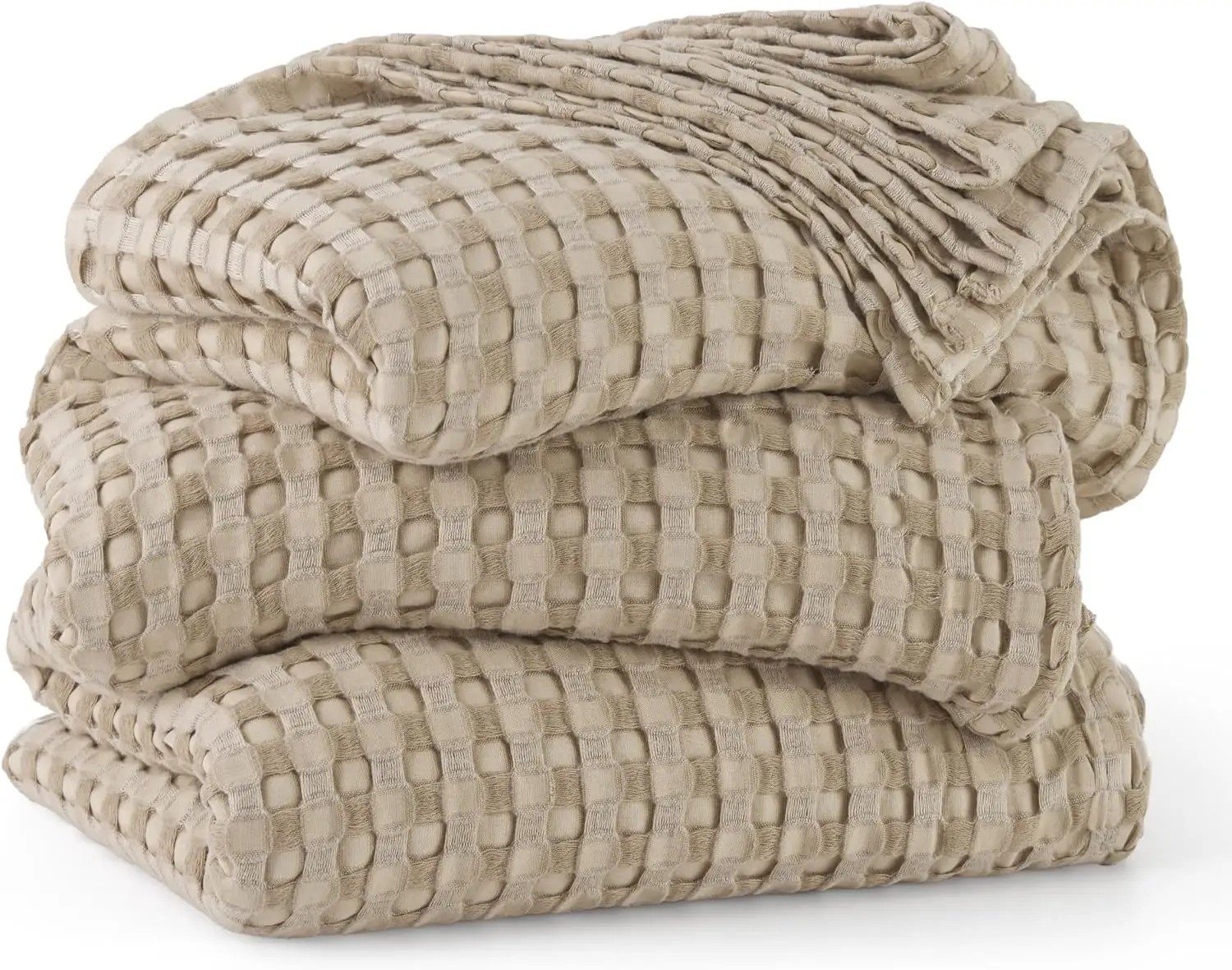 Bedsure Cooling Waffle Blanket for… — Photo 1
