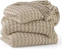 Bedsure Cooling Waffle Blanket for… — Photo 1
