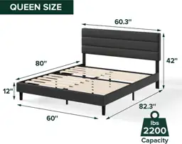 Zinus Piper Upholstered Platform Bed… — Photo 2
