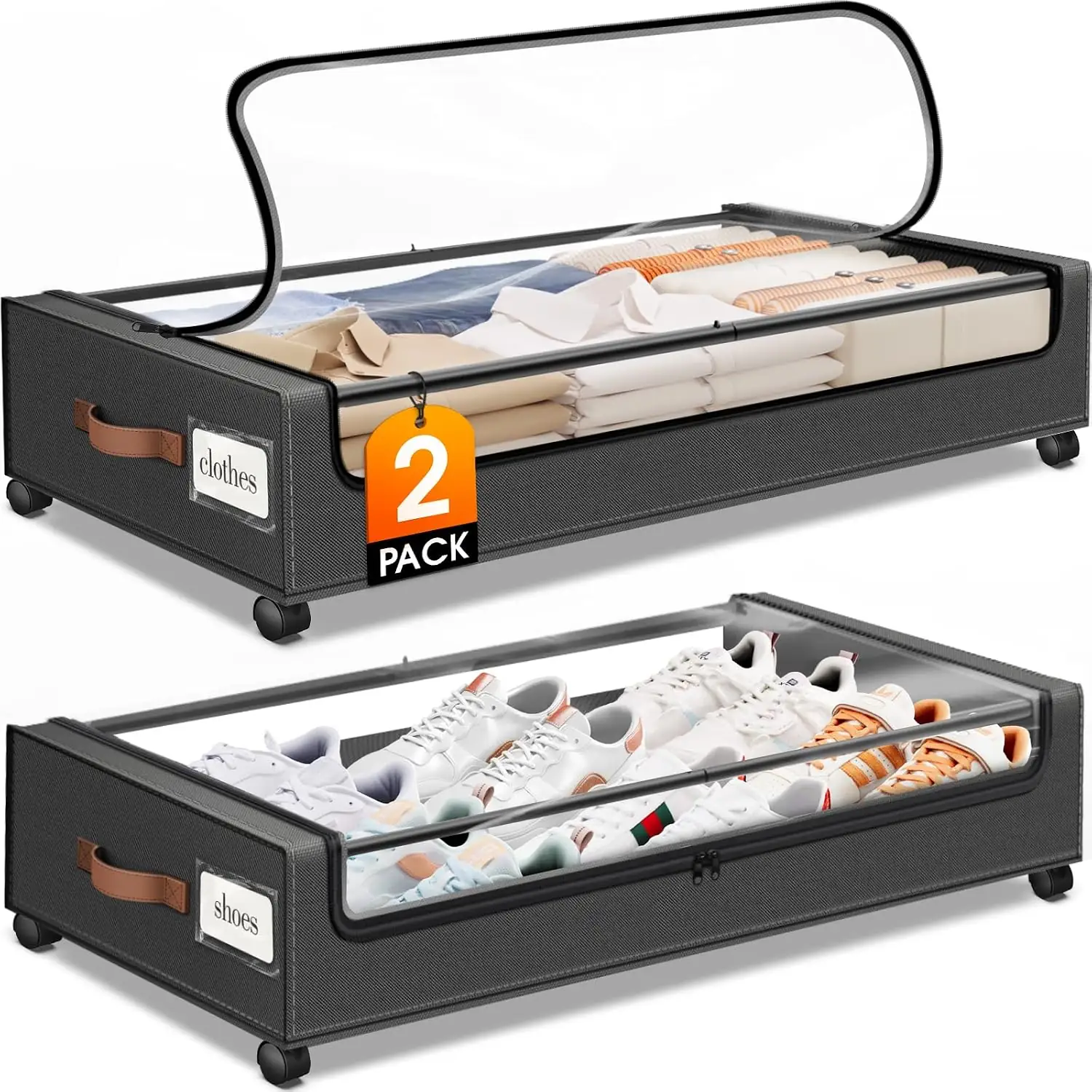 Under Bed Storage with Wheels… — Photo 1