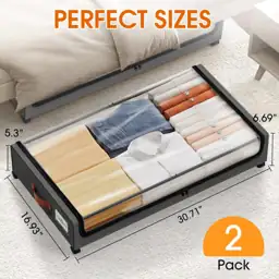 Under Bed Storage with Wheels… — Photo 2
